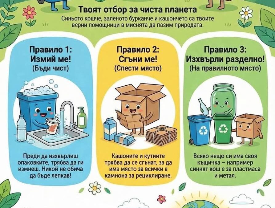 Световен ден на рециклирането при децата от IV ПГ „Слънчице“